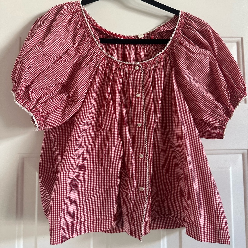 Dôen Sz S Tennessee Top Cerise Paris Gingham and Sz S Luella Shorts